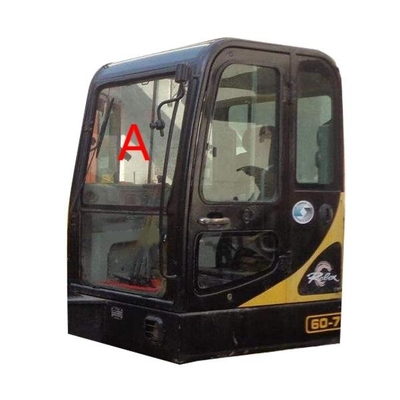 R60-7 μπροστινό μέτωπο καμπινών μηχανών κατασκευής γυαλιού r55-7 HYUNDAI επάνω