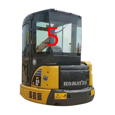 Πίσω πλευρά NO.5 RoHS αντικατάστασης παραθύρων εκσκαφέων ανεμοφρακτών PC55MR PC55 KOMATSU