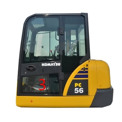 COem KOMATSU pc6-7 χαμηλότερη αντικατάσταση παραθύρων θέσης NO.3 αριστερών πορτών γυαλιού αμαξιών PC56