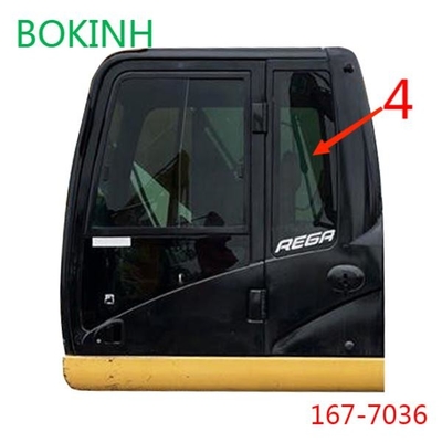 167-7036 του CATERPILLAR αμαξιών γυαλιού μετριασμένο NO.4 γυαλί θέσης αριστερών πορτών οπίσθιο