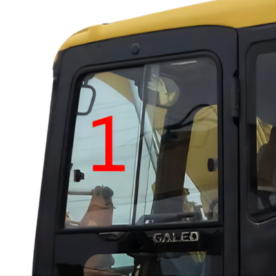 Ράπισμα NO.1 5mm θέσης αριστερών πλευρών γυαλιού αμαξιών της Daewoo KOMATSU πυκνά