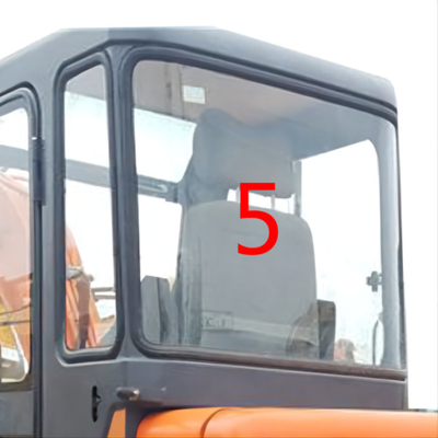 Άσπρη θέση NO.5 πίσω πλευράς της DAEWOO DH55 γυαλιού αμαξιών εκσκαφέων