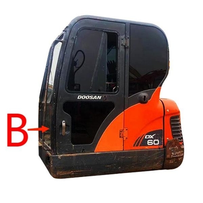 Μέτωπο γυαλιού DX70 DH130 DH170 DOOSAN κάτω από τον ανεμοφράκτη θέσης Β