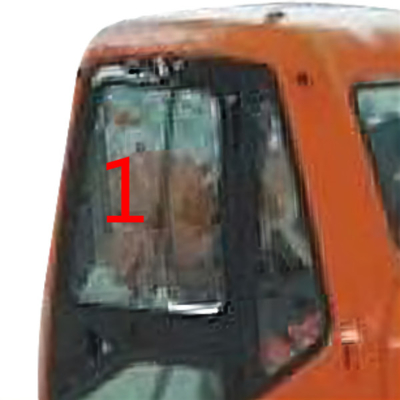 Dx220lc-7 το γυαλί dx225lc-9 DOOSAN άφησε στο ράπισμα το δευτερεύον γυαλί αμαξιών εκσκαφέων θέσης μετριασμένο NO.1