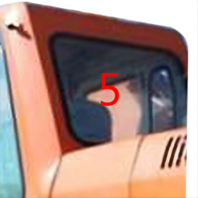 Dh215-9 το γυαλί καμπινών DOOSAN εκσκαφέων μετρίασε την αντικατάσταση παραθύρων πίσω πλευράς