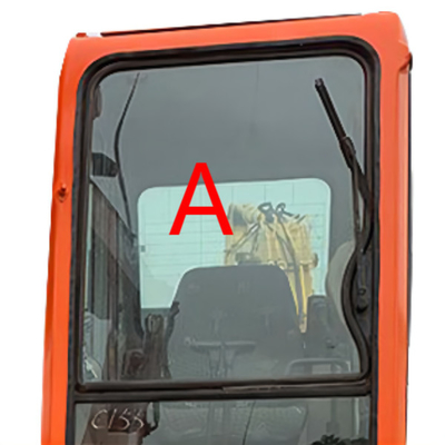 Dx225lc-7 μέτωπο αντικατάστασης DOOSAN αλεξήνεμων dx150lc-7 εκσκαφέων επάνω στη θέση Α