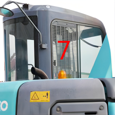 Ανεμοφράκτης γυαλιού εκσκαφέων θέσης No.7 KOBELCO δεξιά πλευρών