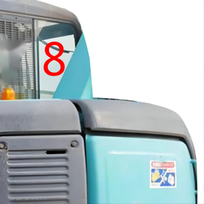 Ανθεκτική θέση NO.8 δεξιά πλευρών γυαλιού KOBELCO αμαξιών εκσκαφέων θερμοκρασίας