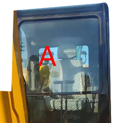 R60-7 μπροστινό μέτωπο καμπινών μηχανών κατασκευής γυαλιού r55-7 HYUNDAI επάνω