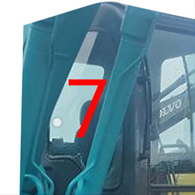 SK-6 μετριασμένο ανεμοφράκτης γυαλί θέσης NO.7 δεξιά πλευρών γυαλιού εκσκαφέων SK-8 sk230-6 KOBELCO