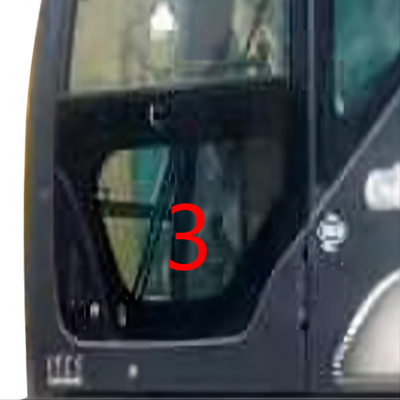 SK-6 χαμηλότερη θέση NO.3 αριστερών πορτών γυαλιού εκσκαφέων SK-8 sk230-6 SK50 KOBELCO πράσινη
