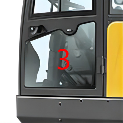 Χαμηλότερη θέση NO.3 αριστερών πορτών της VOLVO γυαλιού αμαξιών εκσκαφέων EC60C EC60