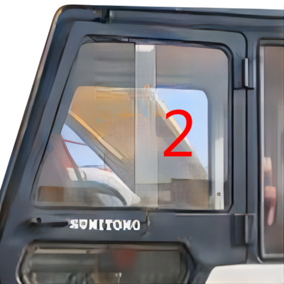 Μετριασμένη αντικατάσταση SUMITOMO SH280 S280 γυαλιού αριστερών πορτών ανεμοφράκτης