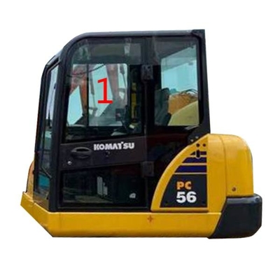 Pc56-7 μεγάλο γυαλί 5mm θέσης NO.1 αριστερών πλευρών γυαλιού αμαξιών PC56 KOMATSU πυκνά