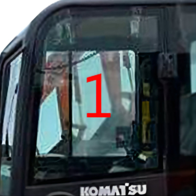 Pc56-7 μεγάλο γυαλί 5mm θέσης NO.1 αριστερών πλευρών γυαλιού αμαξιών PC56 KOMATSU πυκνά