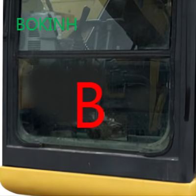 Pc70-8 μπροστινό κάτω της KOMATSU εκσκαφέων γυαλί θέσης Β γυαλιού μετριασμένο αντικατάσταση