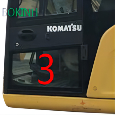 Pc70-8 της KOMATSU αμαξιών γυαλιού cOem αριστερών πορτών χαμηλότερη αντικατάσταση παραθύρων θέσης NO.3 Digger