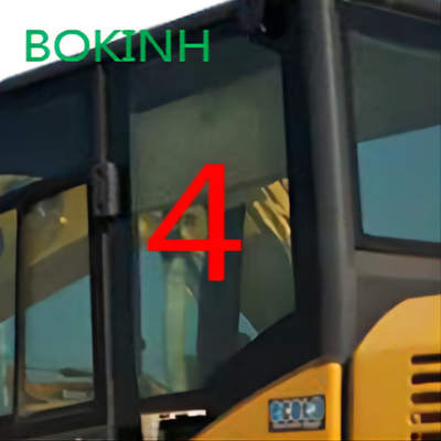Pc60-8 πίσω θερμοκρασία θέσης NO.4 αριστερών πλευρών αμαξιών γυαλιού pc70-8 KOMATSU ανθεκτική